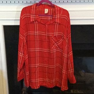 Faded Glory Rayon long sleeve Blouse